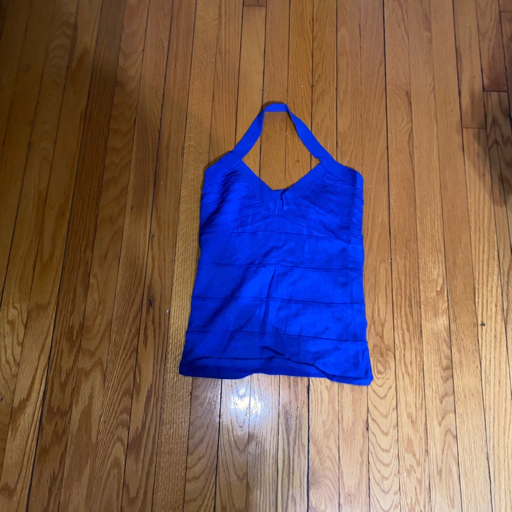 Blue Tank Top Fitted